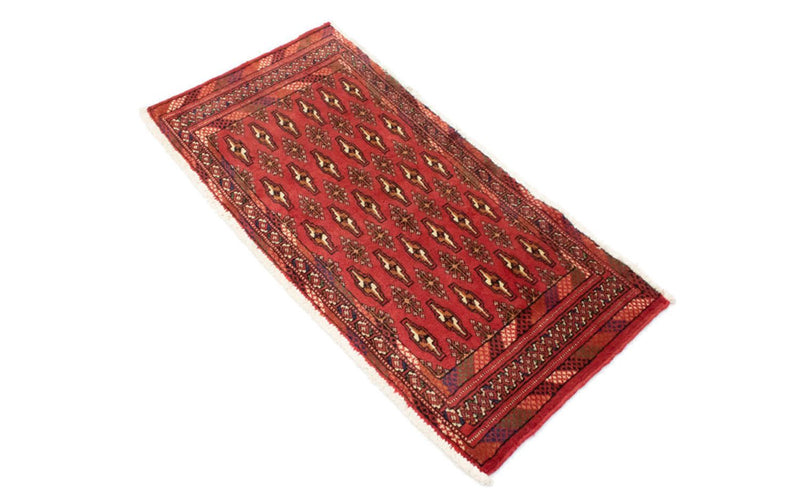 トルカマン絨毯 100x50cm - ペルシャ絨毯