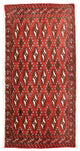 トルカマン絨毯 100x50cm - ペルシャ絨毯