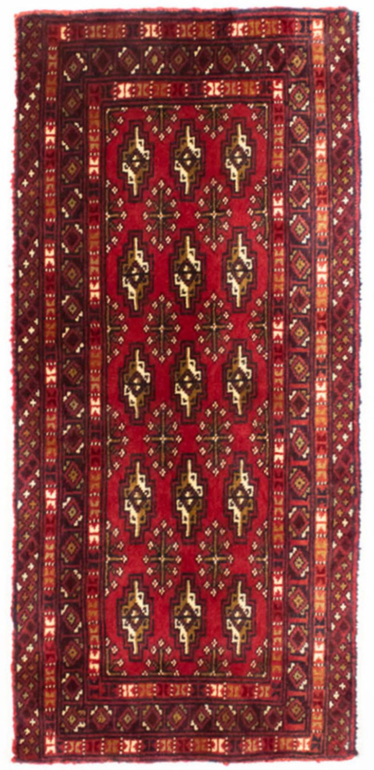 トルカマン絨毯 100x50cm - ペルシャ絨毯