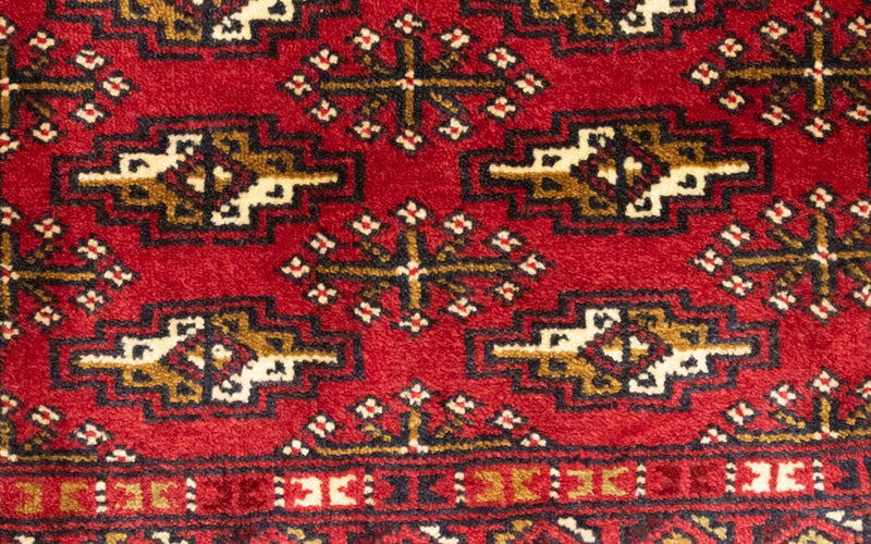 トルカマン絨毯 100x50cm - ペルシャ絨毯