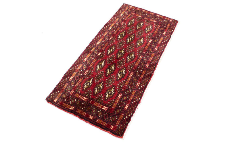 トルカマン絨毯 100x50cm - ペルシャ絨毯