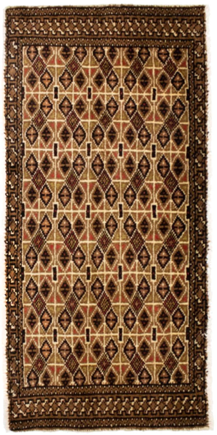 トルカマン絨毯 100x50cm - ペルシャ絨毯