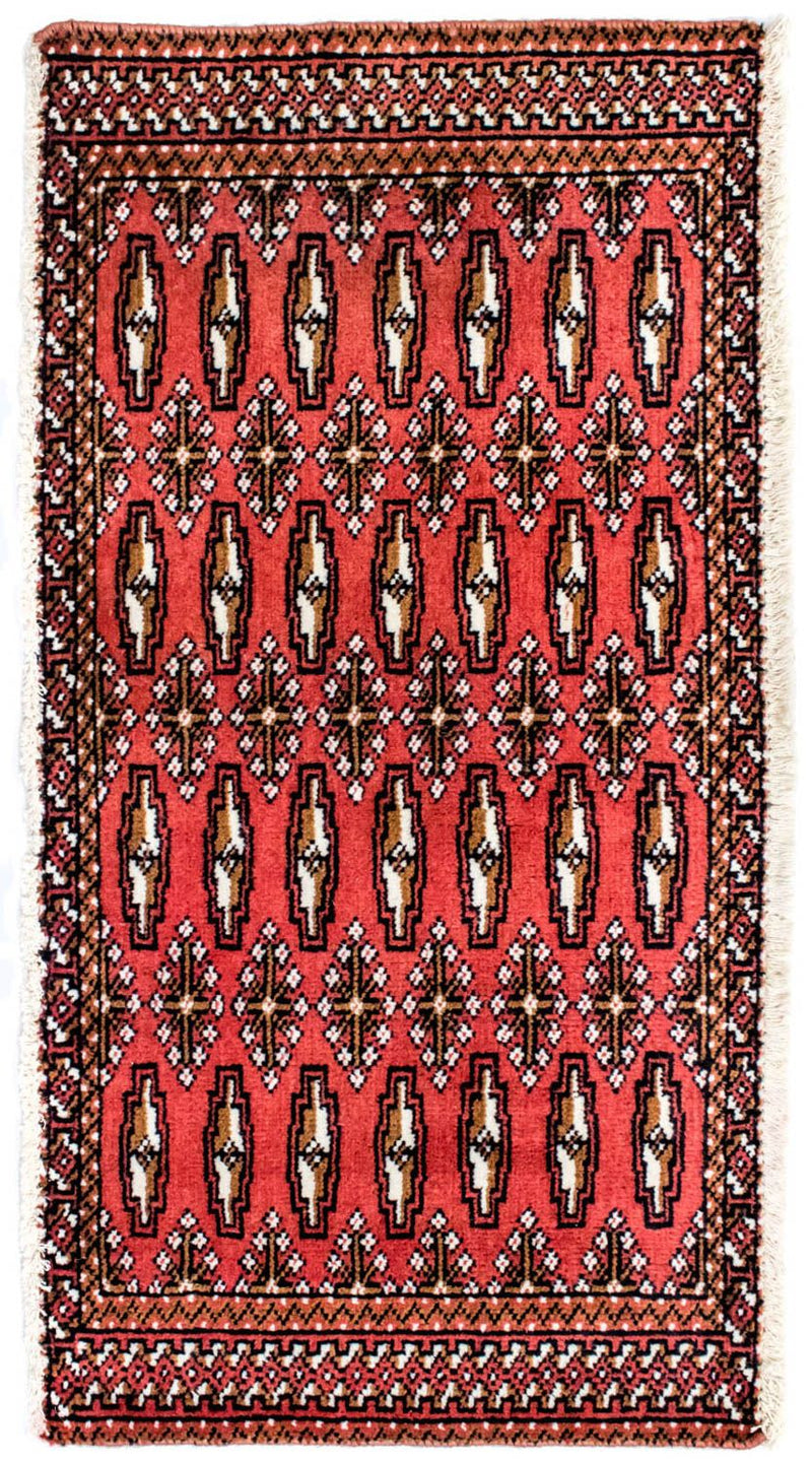 トルカマン絨毯 100x50cm - ペルシャ絨毯