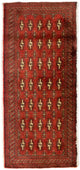 トルカマン絨毯 130x60cm - ペルシャ絨毯