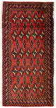 トルカマン絨毯 130x60cm - ペルシャ絨毯
