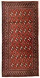 トルカマン絨毯 130x60cm - ペルシャ絨毯