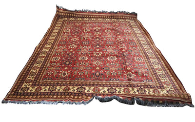 ハチュル 絨毯 401x492cm - オリエンタル絨毯 - レッド