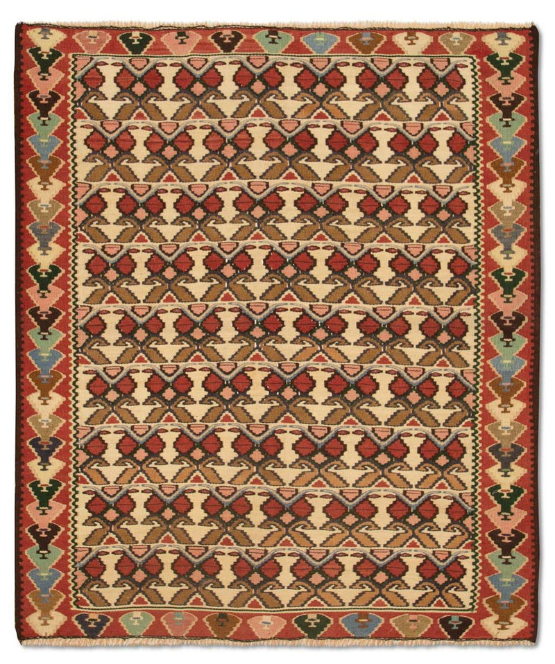 キリム オールド／アンティーク 絨毯 143x119cm