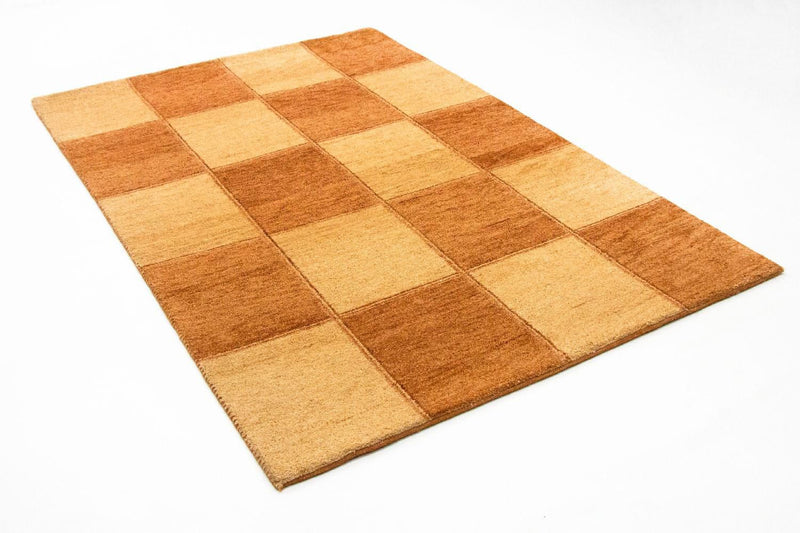インド ギャベ 絨毯 203x139cm - ウールラグ