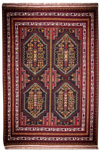 アフガン絨毯 145x92cm - オリエンタル絨毯 – product image