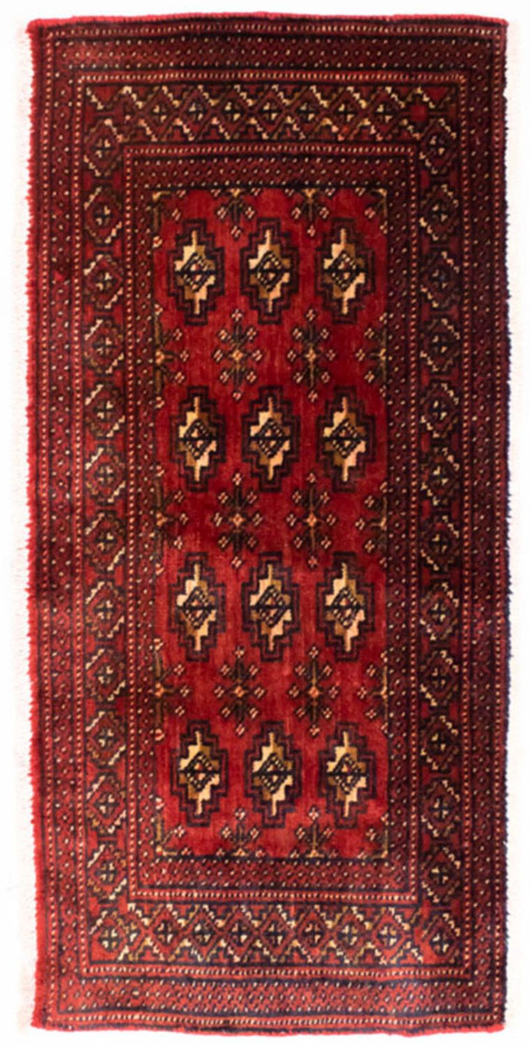 トルカマン絨毯 100x50cm - ペルシャ絨毯