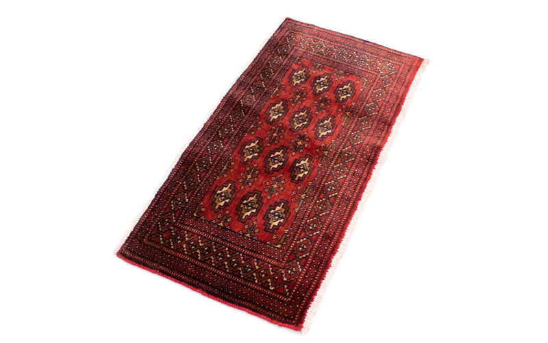 トルカマン絨毯 100x50cm - ペルシャ絨毯