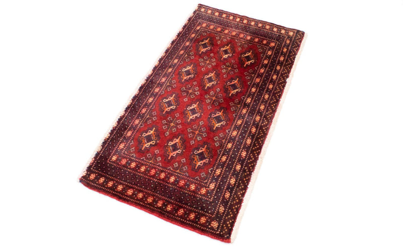 トルカマン絨毯 100x50cm - ペルシャ絨毯