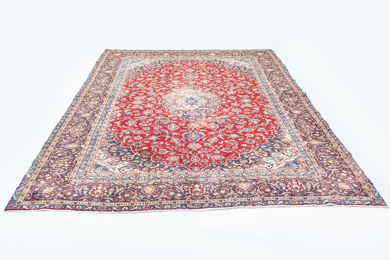 カシャーン 絨毯 382x290cm - ペルシャ絨毯