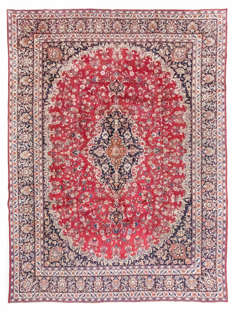 カシャーン 絨毯 387x296cm - ペルシャ絨毯