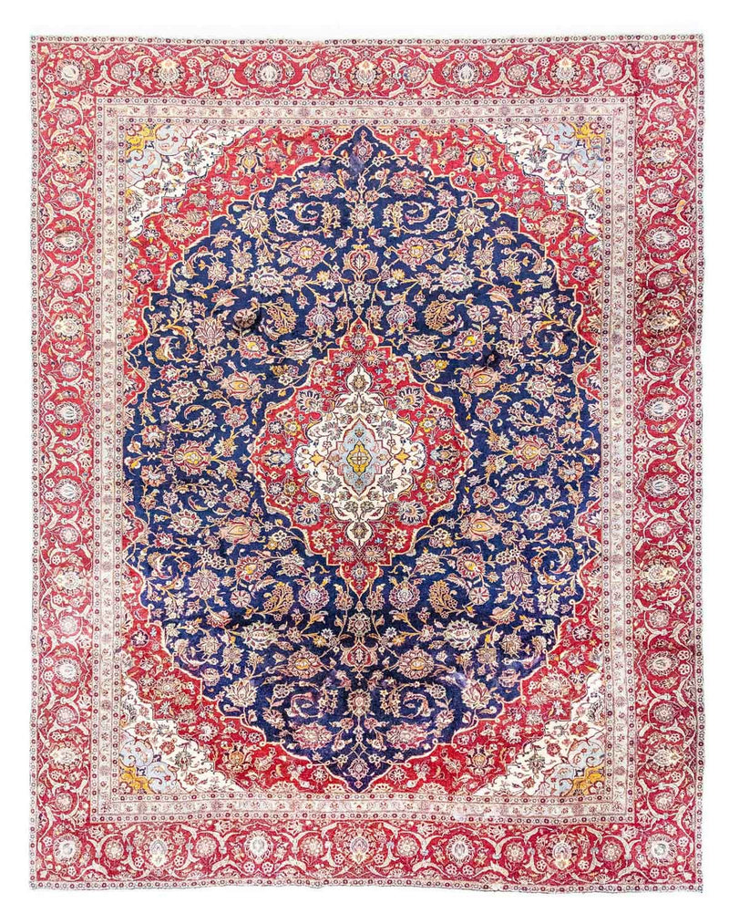 カシャーン 絨毯 367x285cm - ペルシャ絨毯