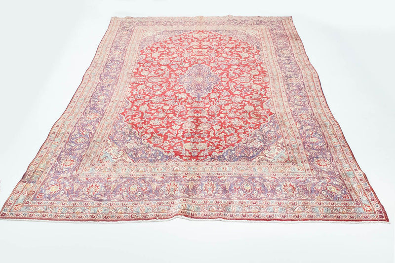 カシャーン 絨毯 382x243cm - ペルシャ絨毯