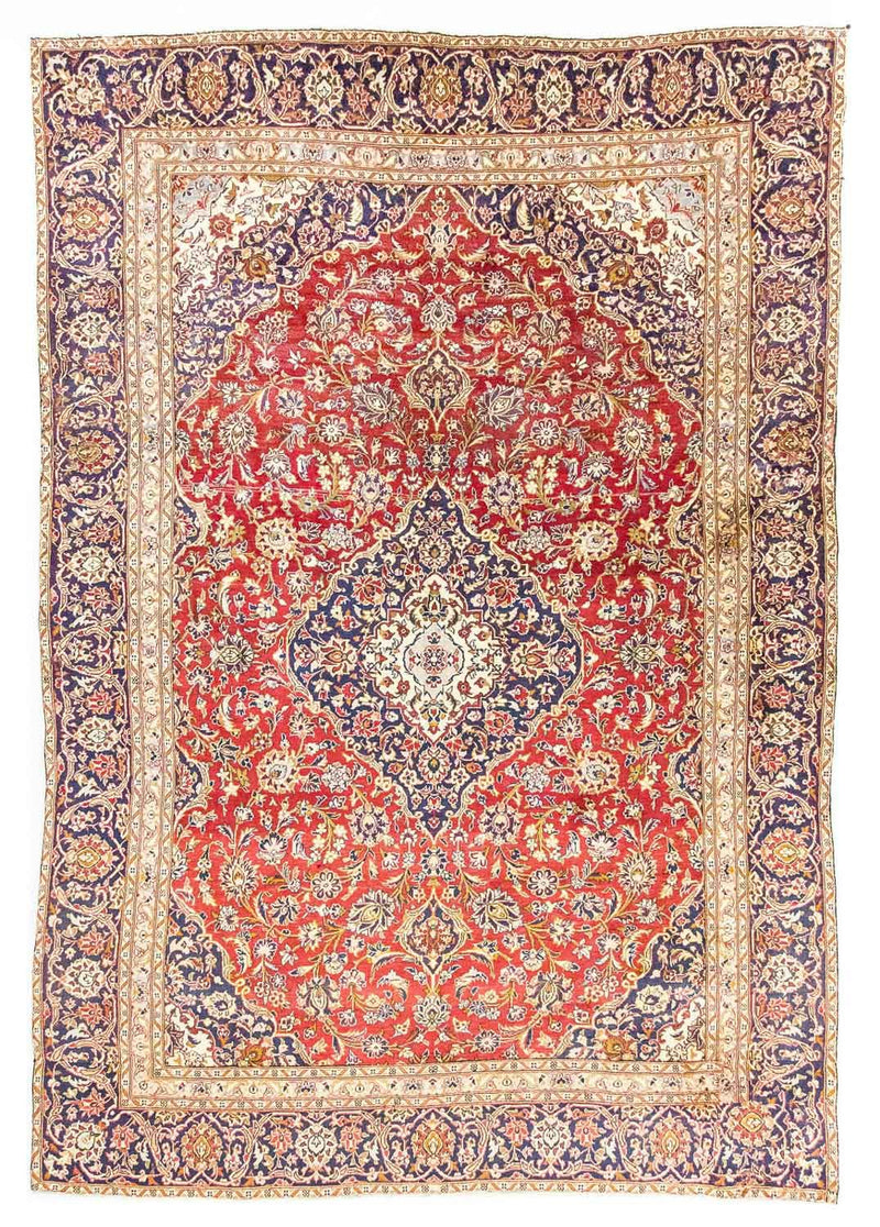 カシャーン 絨毯 385x260cm - ペルシャ絨毯