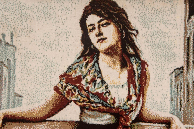絵画絨毯 85x60cm - オリエンタル絨毯