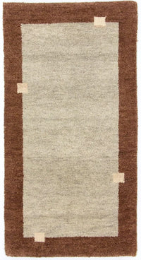 インド ギャベ 絨毯 135x72cm - ウールラグ – product image