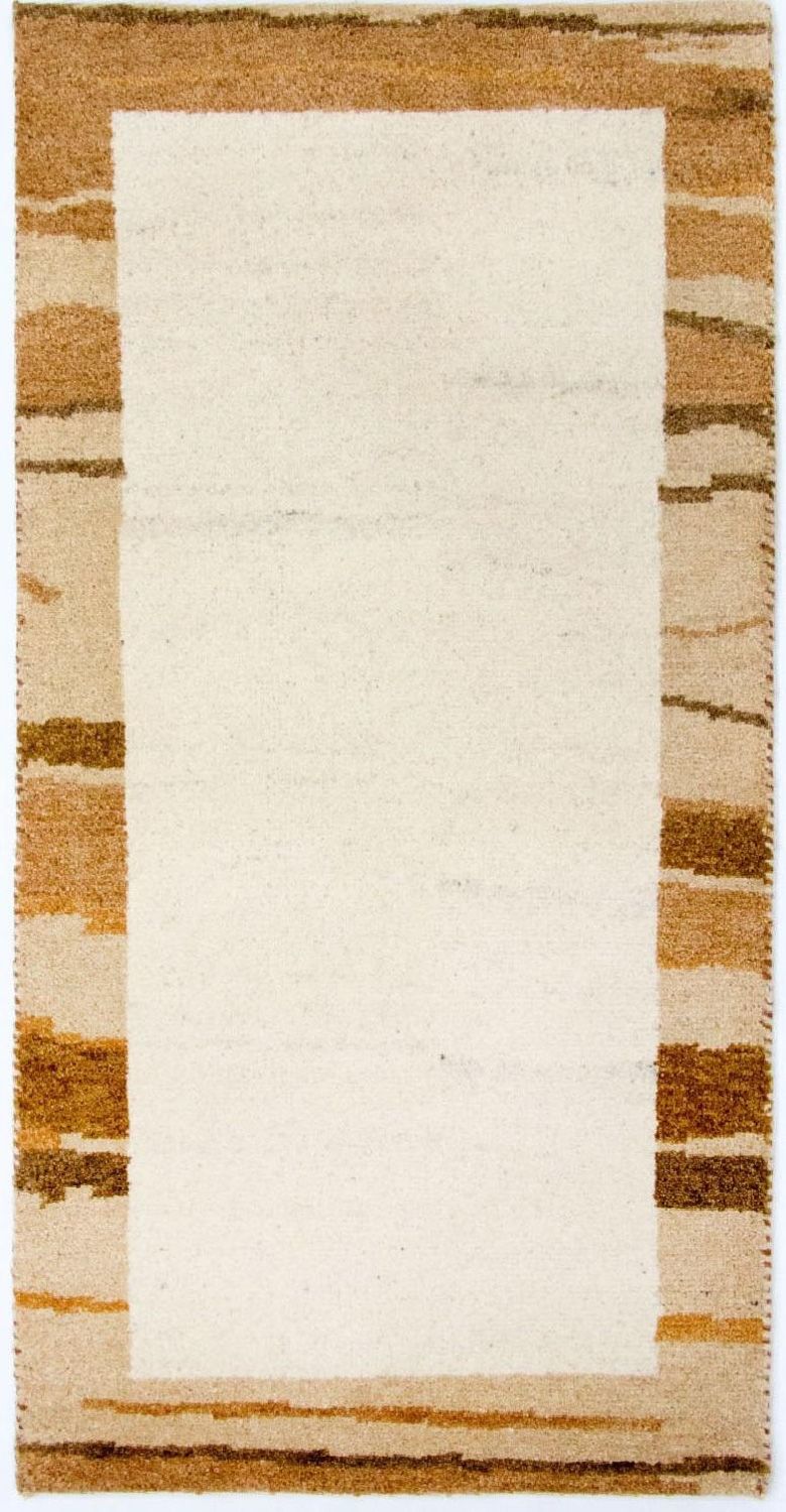 インド ギャベ 絨毯 142x72cm - ウールラグ