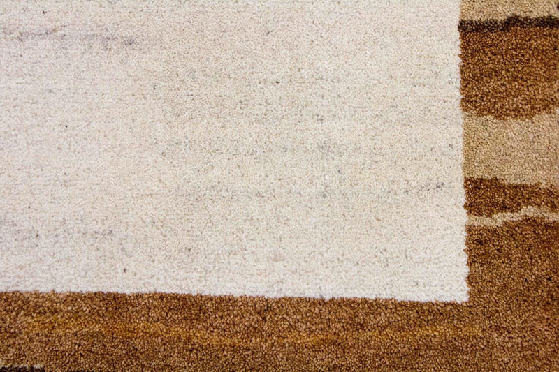 インド ギャベ 絨毯 142x72cm - ウールラグ