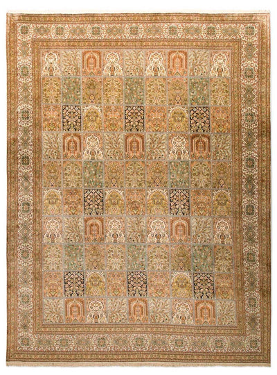 カシミールシルク 絨毯 240x328cm - オリエンタル絨毯