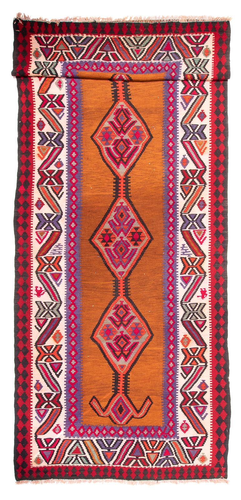 キリム オールド／アンティーク 絨毯 520x185cm
