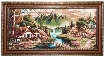 絵画絨毯 63x112cm - オリエンタル絨毯