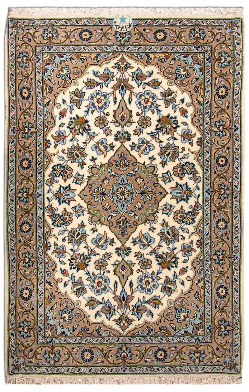 カシャーン 絨毯 125x79cm - ペルシャ絨毯