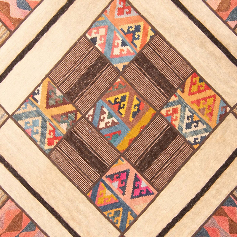 パッチワーク絨毯 230x160cm - ペルシャウールラグ