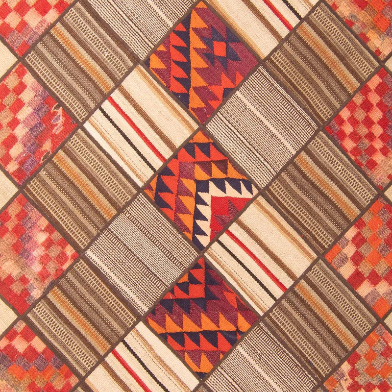 パッチワーク絨毯 230x160cm - ペルシャウールラグ