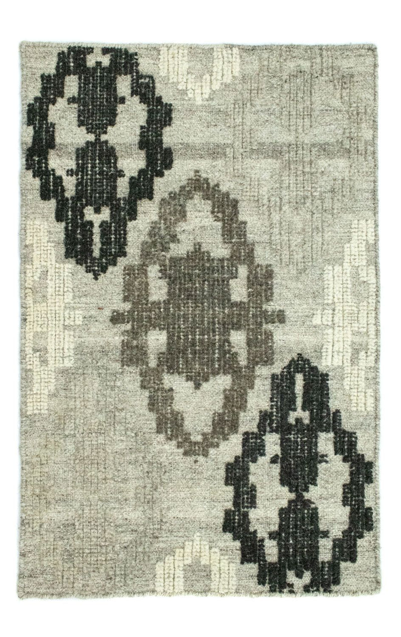 キリム モダン 絨毯 92x63cm - ウールラグ