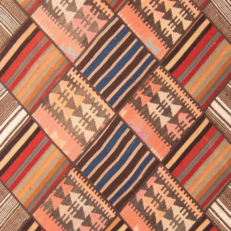 パッチワーク絨毯 200x150cm - ペルシャウールラグ