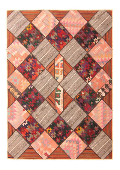 パッチワーク絨毯 150x200cm - ペルシャウールラグ