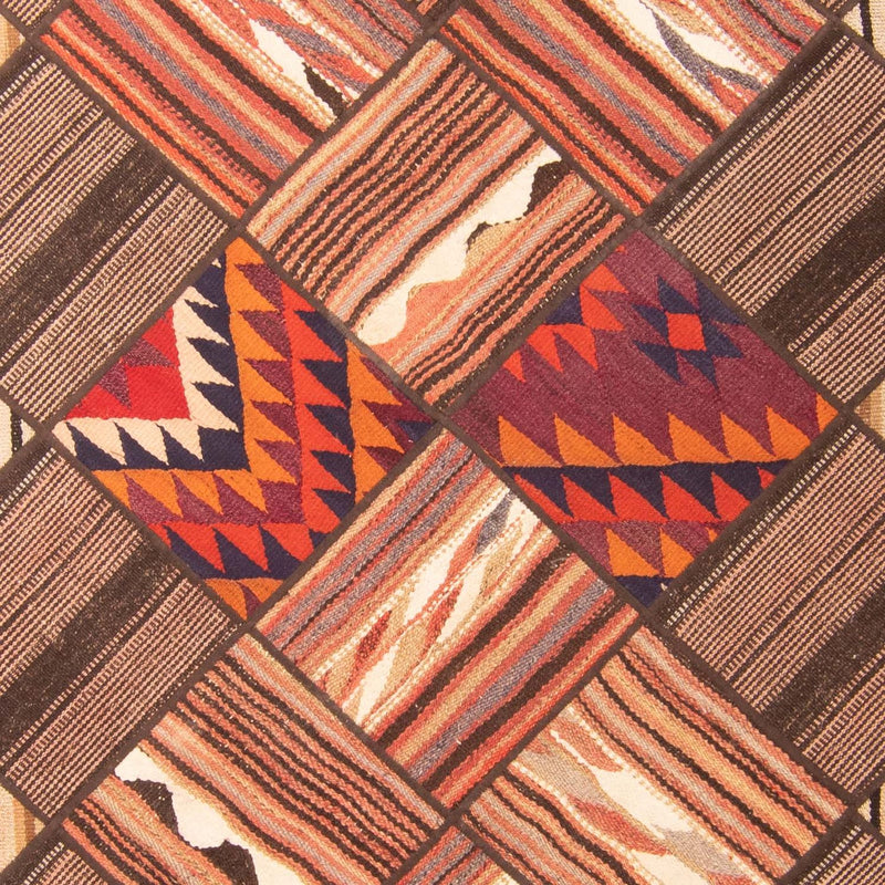 パッチワーク絨毯 200x150cm - ペルシャウールラグ