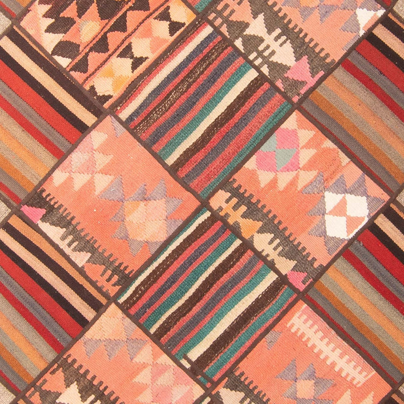 パッチワーク絨毯 200x150cm - ペルシャウールラグ