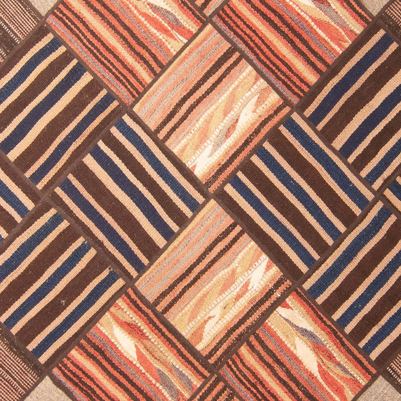 パッチワーク絨毯 200x150cm - ペルシャウールラグ