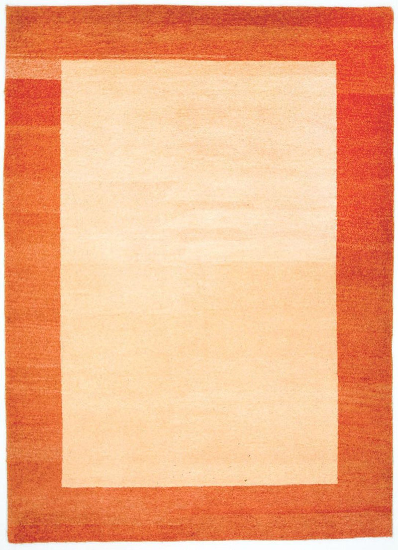インド ギャベ 絨毯 242x175cm - ウールラグ
