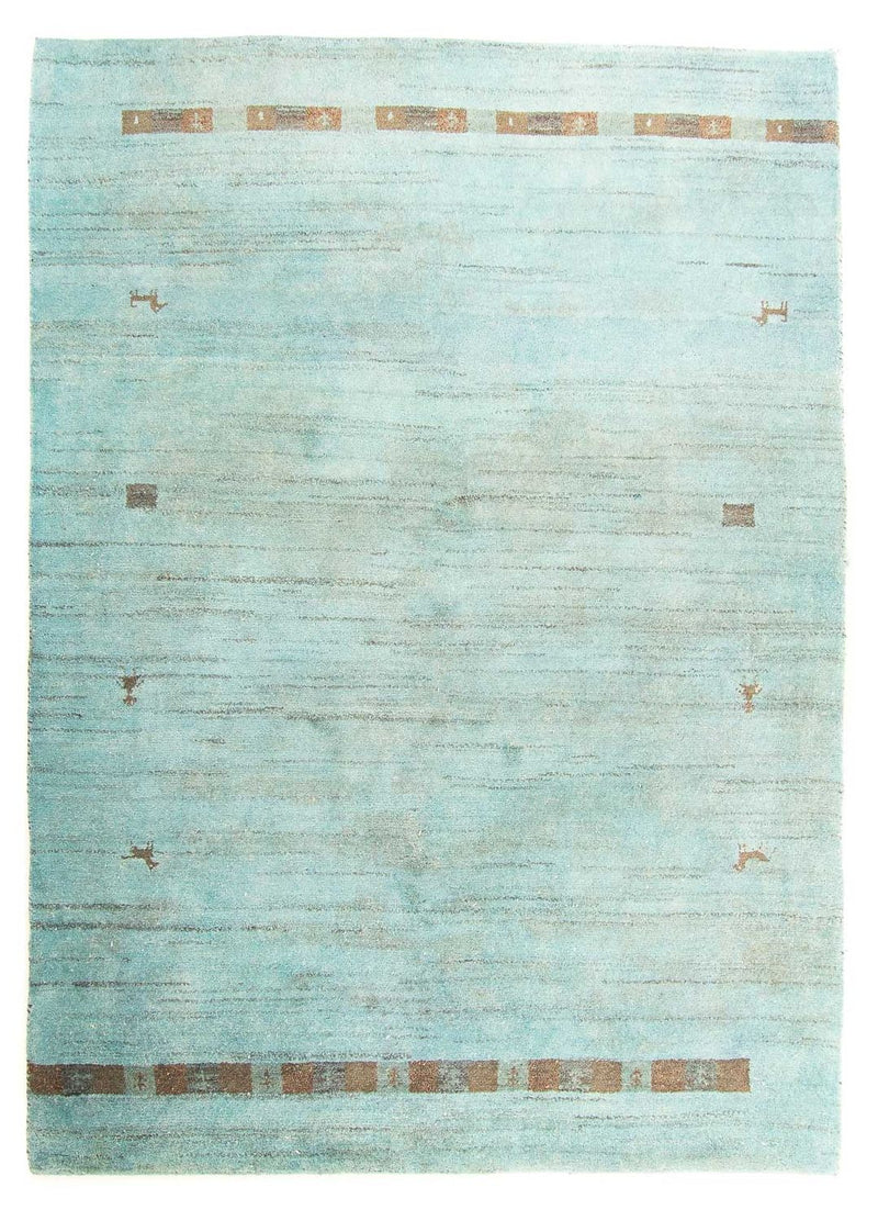 インド ギャベ 絨毯 237x170cm - ウールラグ
