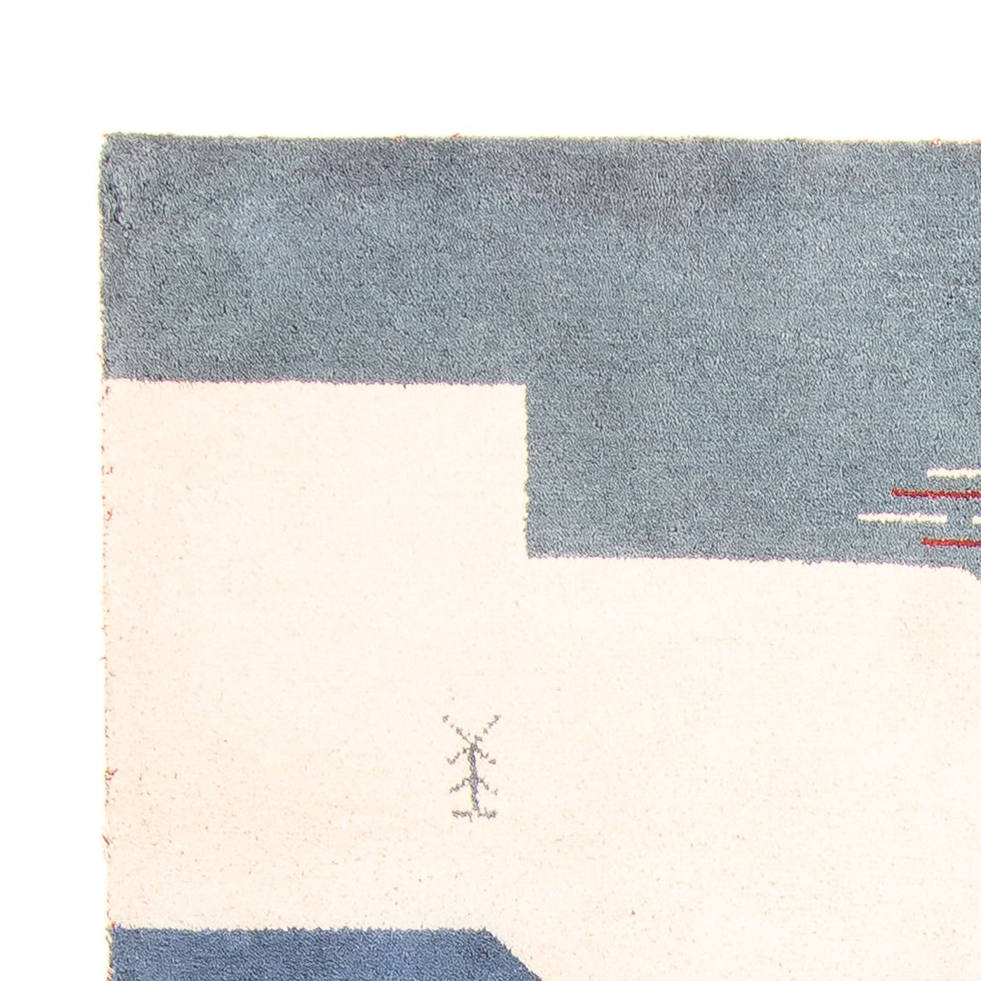 インド ギャベ 絨毯 200x140cm - ウールラグ
