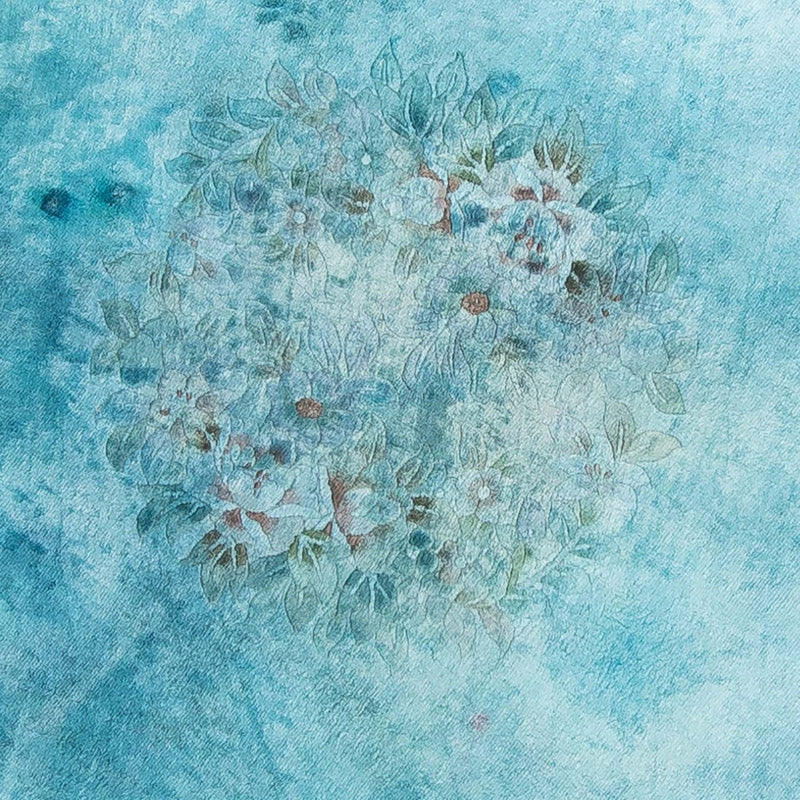 中国シルク 絨毯 187x187cm - オリエンタル絨毯
