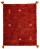 インド ギャベ 絨毯 90x60cm - ウールラグ