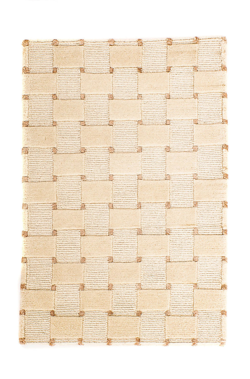 ネパール絨毯 90x60cm - ウールラグ