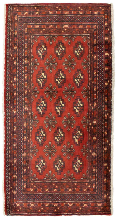 トルカマン絨毯 50x100cm - ペルシャ絨毯