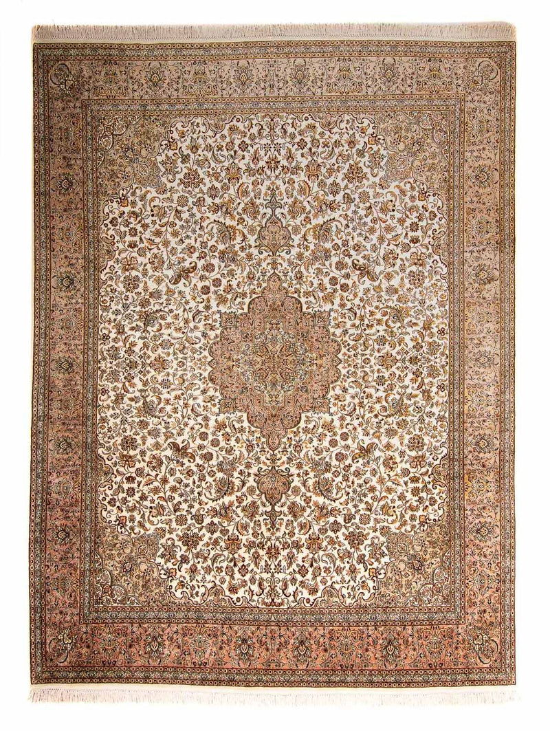 カシミールシルク 絨毯 307x243cm - オリエンタル絨毯