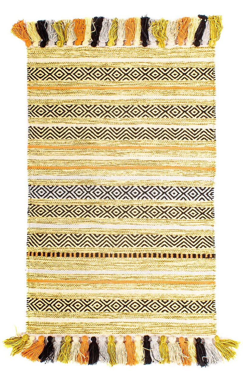 キリム モダン 絨毯 92x57cm - ウールラグ