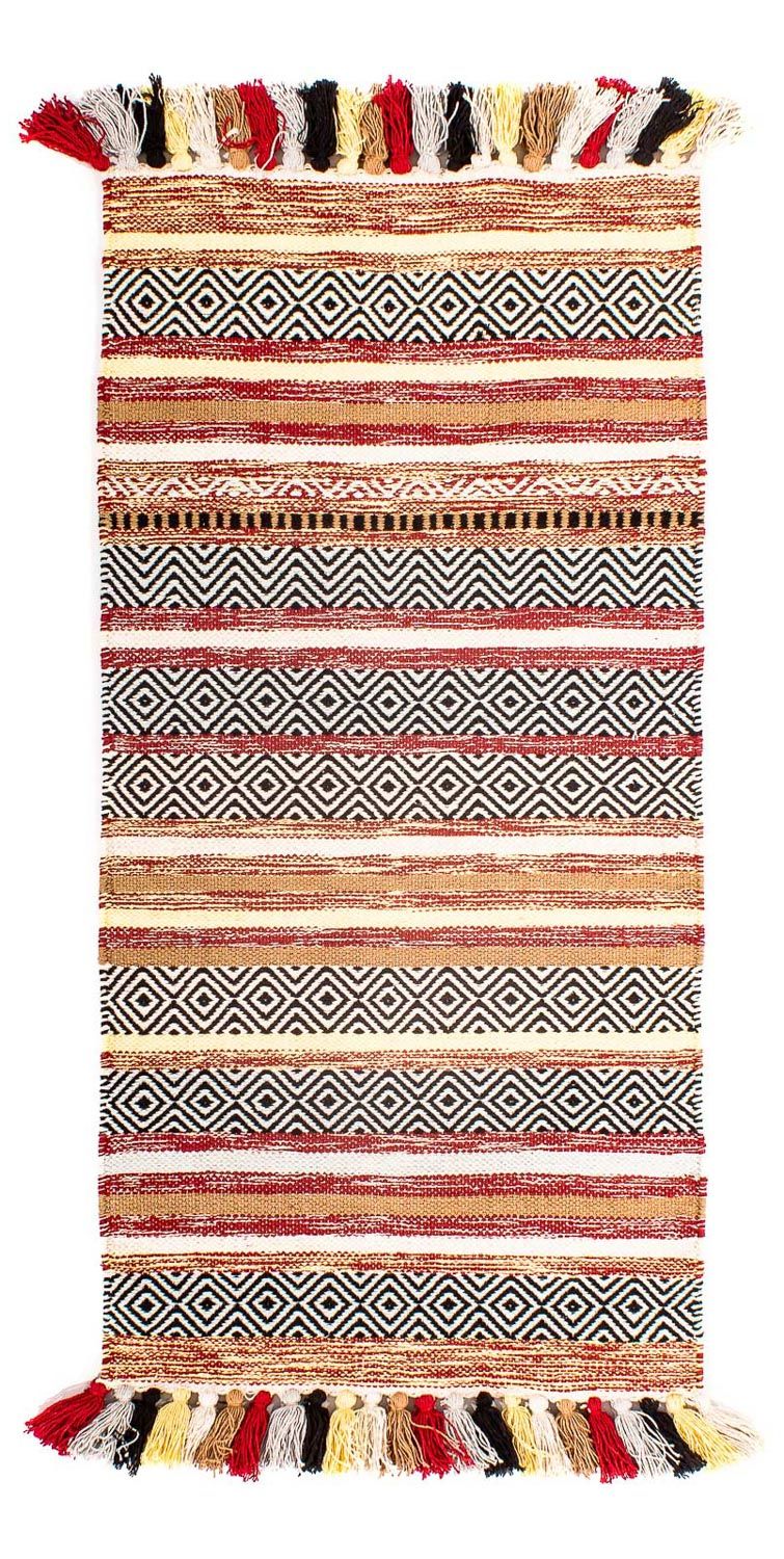 キリム モダン 絨毯 120x58cm - ウールラグ