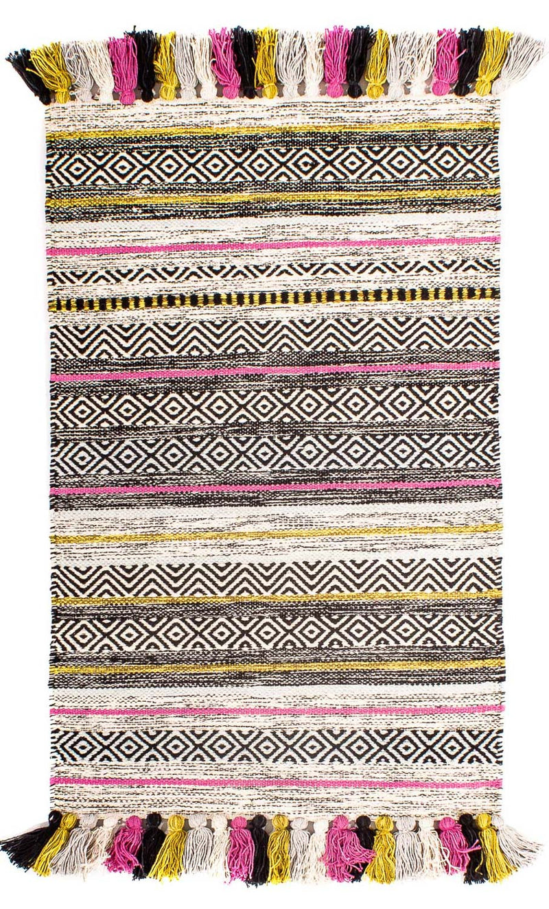 キリム モダン 絨毯 96x58cm - ウールラグ
