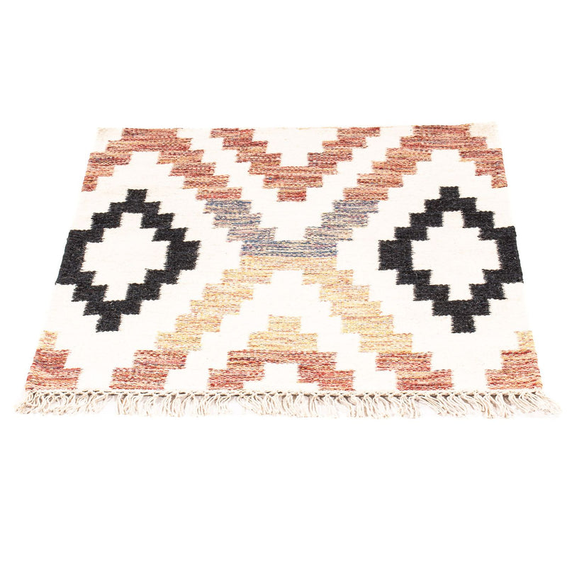 キリム モダン 絨毯 69x67cm - ウールラグ